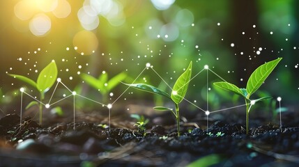 Detailed Sustainability Analytics Chart Showcasing Green Initiatives and Emission Reduction Progress