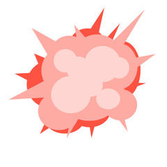 Cartoon bomb explosion. Dynamite explosions, danger explosive bomb detonation and atomic bombs cloud comics. Bomb dynamites detonators mobile game animation. Isolated vector illustration icons set