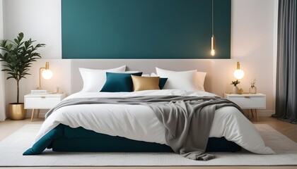 Photo interior modern design room 3d illustration