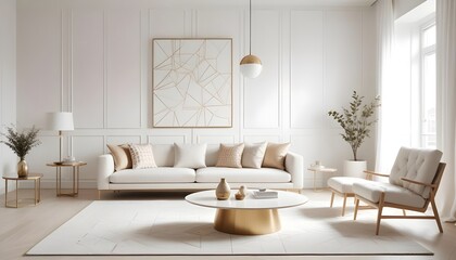 Photo interior modern design room 3d illustration