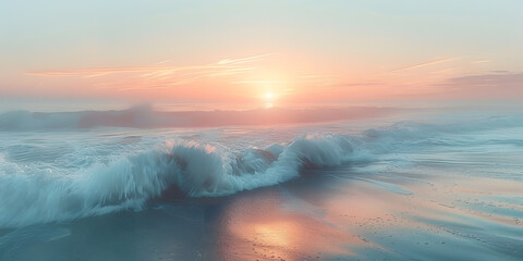 Fototapeta premium sunset on the beach