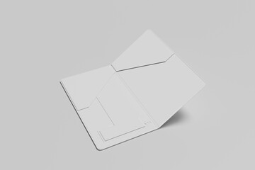 folder blank sheet of paper