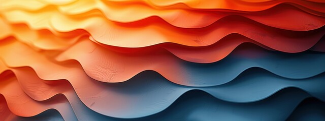 Fototapeta premium A minimalist background with a pattern of overlapping circles in shades of orange.