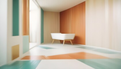 Fototapeta premium Photo interior modern design room 3d illustration