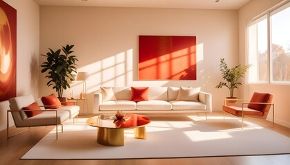 Photo interior modern design room 3d illustration