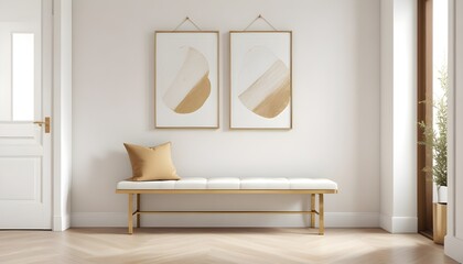 Photo interior modern design room 3d illustration