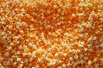 Popcorn on table