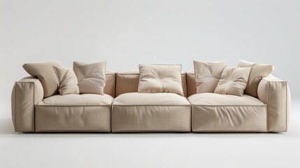 home interior design idea, comfy couch sofa in living room space