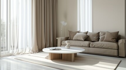 home interior design idea, comfy couch sofa in living room space