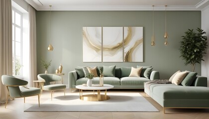 Fototapeta premium Photo interior modern design room 3d illustration