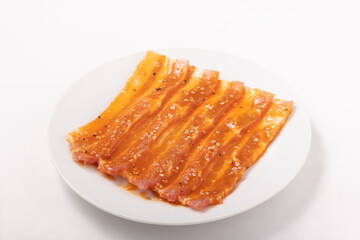 ［カナダ産　豚肉］豚バラ肉　味付け　焼肉用