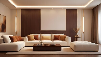 Photo interior modern design room 3d illustration