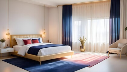 Photo interior modern design room 3d illustration