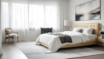 Photo interior modern design room 3d illustration