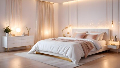 Photo interior modern design room 3d illustration