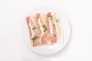 ［カナダ産　豚肉］豚バラ肉　（ねぎ塩タレ）