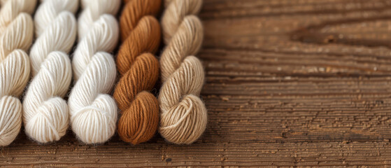 Linen fibers in various stages of production, textile fibers, tradition and durability