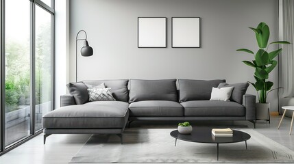 home interior design idea with couch in living room