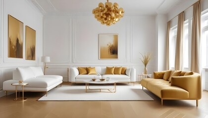 Fototapeta premium Photo interior modern design room 3d illustration