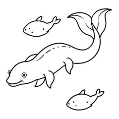 Axolotls coloring pages for kids coloring book
