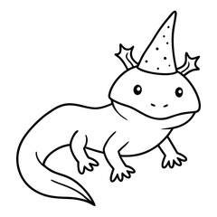 Axolotls coloring pages for kids coloring book