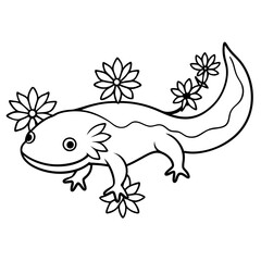 Axolotls coloring pages for kids coloring book