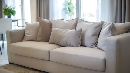 home interior design idea with couch in living room