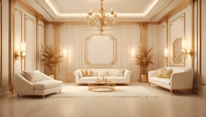 Photo interior modern design room 3d illustration