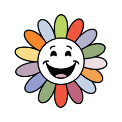 daisy flower vector icon illustration