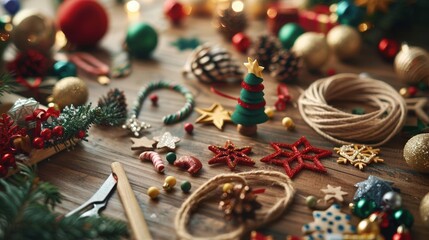 A holiday-themed DIY craft workshop