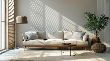 living room with sofa couch, cozy home
