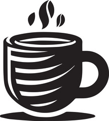 The Perfect Cup: A Stylized Coffee Mug Logo, Vector Illustration.