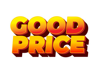 Good price. Text effect in 3D look with good colors