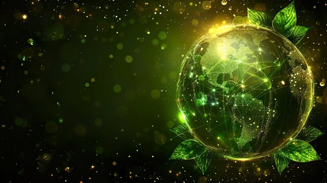 Banner con concepto de ecolog&iacute;a y medio ambiente con espacio para texto