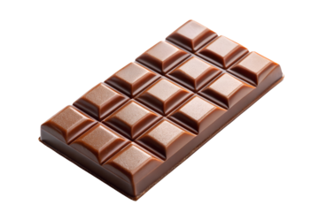 chocolate bar on white background