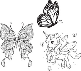 Batterfly vector art graphic resources, vector Element image design