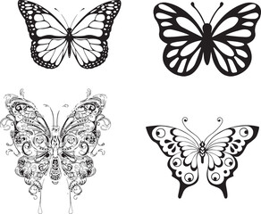 Batterfly vector art graphic resources, vector Element image design