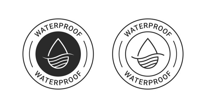 Waterproof ip icon label vector images