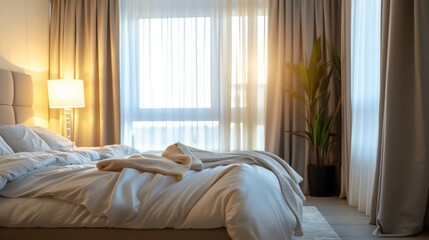 Fototapeta premium modern bedroom interior design