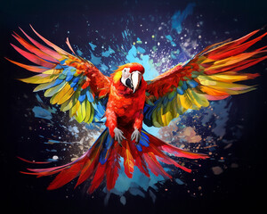 PINTURA DE AVE NACIONAL DE HONDURAS 