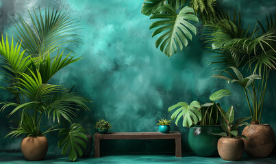 Abundant Green Plants in Room