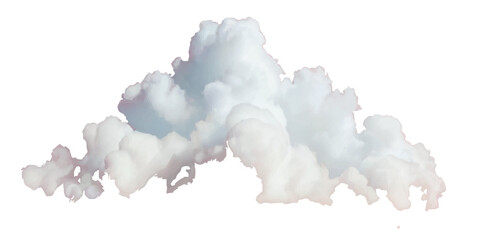 Realistic vector cutout clean white cloud transparent backgrounds special effect. Concept of storm and cloudscape. Fog or cloud on an isolated transparent background.