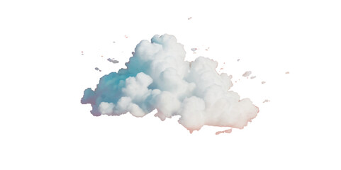 Vector realistic cutout clean cloud of smoke or fog. Fog or cloud on an isolated transparent background. Haze fog clouds on transparent background.
