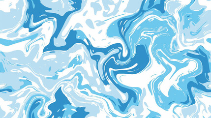 Baby blue & white Fauvism Seamless Pattern