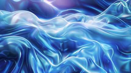 Obraz premium Baby blue & white Neon Wave Background