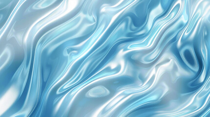 Fototapeta premium Baby blue & white Neon Wave Background