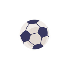 Obraz premium Soccer ball vector flat icon, football ball, professional sports equipment for field team game, ball decorated hexagon