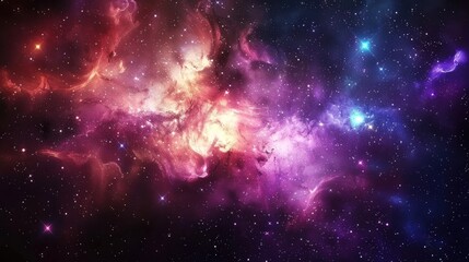 Fototapeta premium Nebula, galaxy,starfield, in outer space. Infinity universe 
