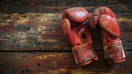 red boxing gloves 