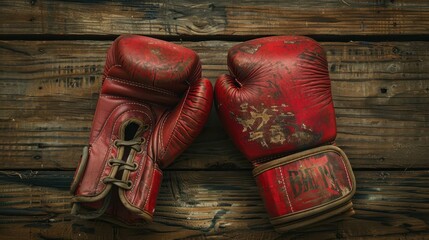 red boxing gloves 